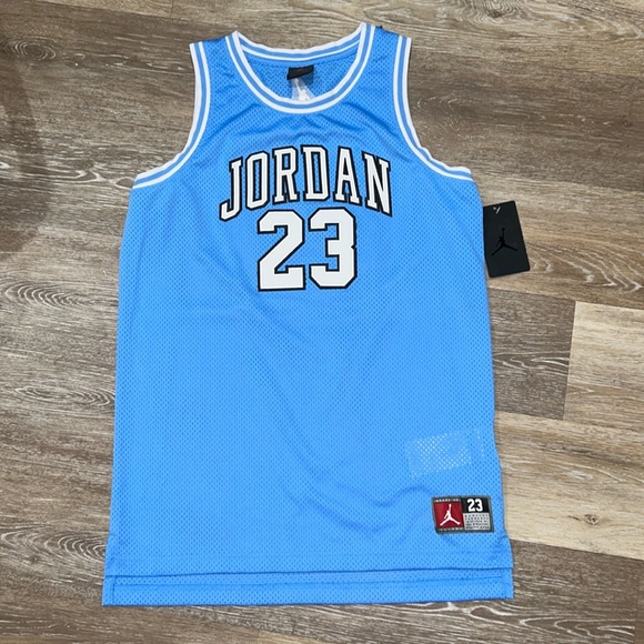NEW Jordan boys jersey, blue/white, size 13-15 XL - Picture 1 of 2